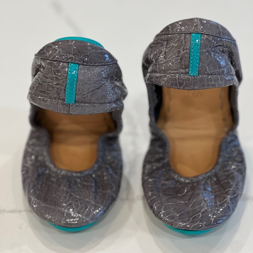 Tieks SLATE GREY CROC